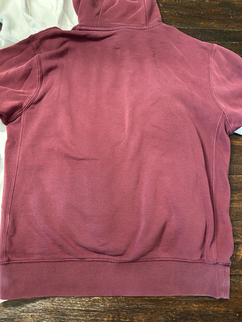 Nike Sportswear Club Fleece Pullover Hoodie Bundle Set - Burgundy & White - Picture 7 of 14